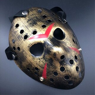Foto 2 | Foto 2 | Venta Internacional-Mascara para Halloween Jason Voorhees Dorada