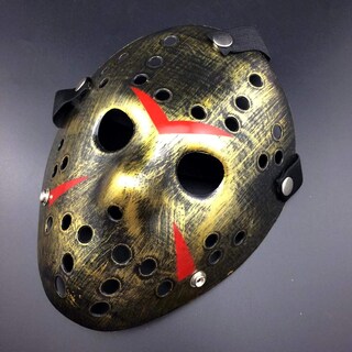 Foto 3 | Foto 3 | Venta Internacional-Mascara para Halloween Jason Voorhees Dorada