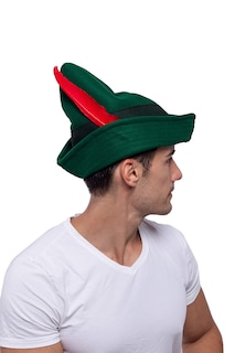 Foto 5 | Foto 5 | Sombrero Spooktacular Creations De Fieltro Robin Hood Con Plumas Para Adulto - Venta Internacional.