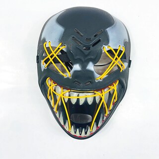 Foto 2 | Foto 2 | Máscara Venom Con Luz Amarillo Ideal Para Halloween Y Cosplay