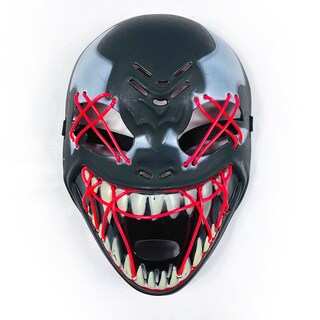 Foto 2 | Foto 2 | Máscara Venom Con Luz Fucisia Ideal Para Halloween Y Cosplay
