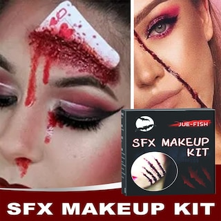 Foto 2 | Foto 2 | Set De Maquillaje Para Cosplay De Halloween, Cera De Plasma, Pintura De Terror - Venta Internacional.