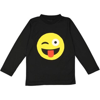 Foto 2 | Foto 2 | Camiseta Dress Up America Face Con Emoticono De Lengua Para Adulto, Color Negro - Venta Internacional.
