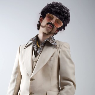 Foto 6 | Foto 6 | Set De Disfraz Gejoy Hippie Disco Para Hombre Con Peluca Afro Y Gafas De Sol - Venta Internacional.