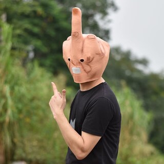 Foto 7 | Foto 7 | Máscara Para Disfraz De Halloween Guantelete Infinito Dedo Medio - Venta Internacional.