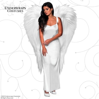 Foto 5 | Foto 5 | Disfraz De Alas De Ángel Con Capucha Color Blanco Para Hombre Y Mujer - Venta Internacional.