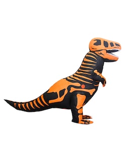 Foto 6 | Foto 6 | Disfraz Inflable Halloween Beckon Dinosaurio T-rex Adulto Naranja