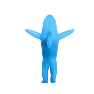 Foto 5 | Foto 5 | Disfraz Inflable De Tiburón Para Adulto Adult: 1.5-1.9 M Azul Claro