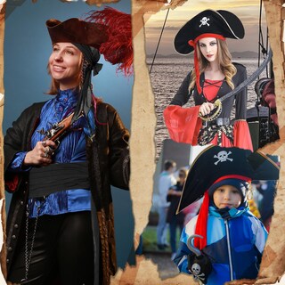 Foto 6 | Foto 6 | Disfraz De Pirata American Trends Halloween Para Mujer Y Hombre - Venta Internacional.