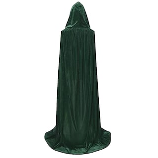 Foto 1 | Foto 1 | Disfraz Cosplay Capa Con Capucha Capa De Halloween 170 Cm Verde