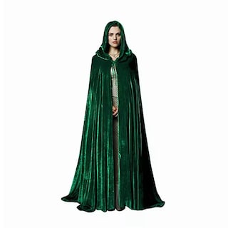 Foto 2 | Foto 2 | Disfraz Cosplay Capa Con Capucha Capa De Halloween 170 Cm Verde