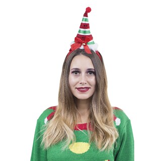 Foto 1 | Foto 1 | Diadema De Gorro De Duende Rev Diseño Navideño Tricolor Para Navidad