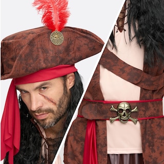 Foto 5 | Foto 5 | Disfraz De Pirata Caribeño De Spooktacular Creations Para Hombre - Venta Internacional.
