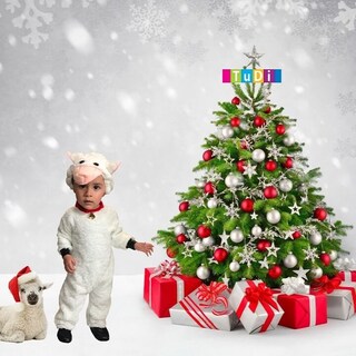 Foto 2 | Foto 2 | Disfraz De Borrego Navideño - Disfraces Navideños Para Niñas Y Niños - Traje De Borreguito De Navidad Y Pastorela