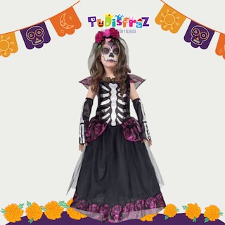 Foto 3 | Foto 3 | Disfraz de Catrina para Niña