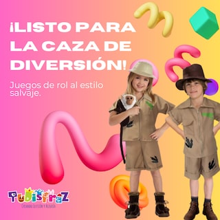 Foto 5 | Foto 5 | Disfraz de Explorador Jurásico Para Niñas Y Niños - Traje Cazador De Dinosaurios - Uniforme Exploradora