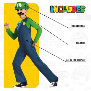 Foto 3 | Foto 3 | Disfraz Luigi Disguise Clasico para Niños Talla Mediana - Venta Internacional