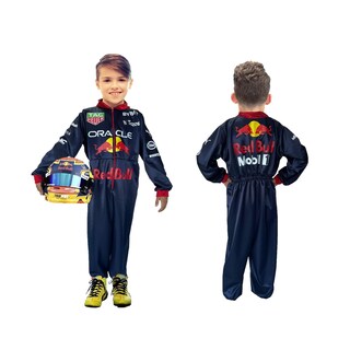 Foto 3 | Foto 3 | Disfraz de Piloto de Carreras Azul Overol Fórmula 1 Uniforme Red Bull