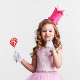 Foto 2 | Foto 2 | Guantes de Disfraz Satinior para Niños de Algodón Formales Blancos - Venta Internacional