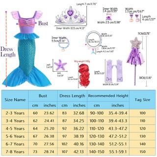 Foto 6 | Foto 6 | Disfraz de Princesa Sirena Itvti para Niñas - Venta Internacional