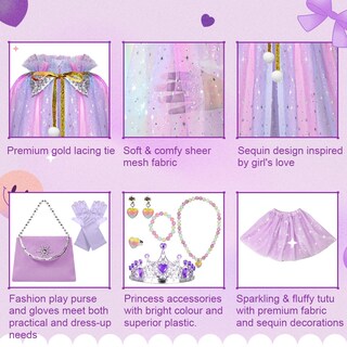 Foto 2 | Foto 2 | Disfraz de Princesa Meland para Niñas - Venta Internacional