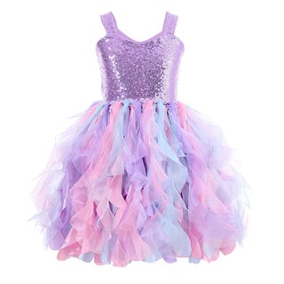Foto 1 | Foto 1 | Vestido Tutú Suppromo de Tul Morado con Lentejuelas para Niñas - Venta Internacional