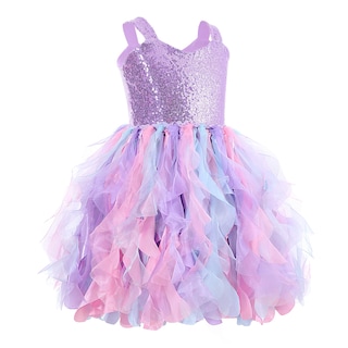 Foto 3 | Foto 3 | Vestido Tutú Suppromo de Tul Morado con Lentejuelas para Niñas - Venta Internacional