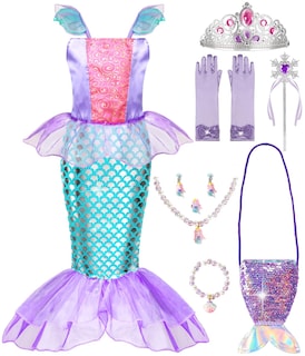 Foto 1 | Foto 1 | Vestido de Sirena Meland para Niñas con Bolso de Princesa de 3 a 8 Años - Venta Internacional
