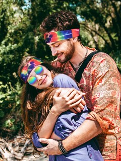 Foto 5 | Foto 5 | Set de Disfraz Frienda Gafas de Sol Hippie Collar y Diadema - Venta Internacional