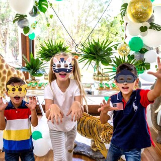 Foto 5 | Foto 5 | Máscaras de Fieltro Party Favors Ciyvolyeen Safari Jungle Animal 12 Unidades - Venta Internacional