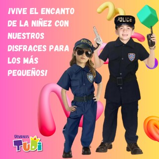 Foto 5 | Foto 5 | Disfraz De Policia - Uniforme Infantil Oficios Y Trabajos - Traje Police Patrol - Disfraces De Policías Para niñas y niños