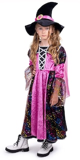 Foto 2 | Foto 2 | Disfraz De Bruja Estadounidense Para Niñas, Color Rosa Y Negro - Venta Internacional.