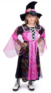 Foto 3 | Foto 3 | Disfraz De Bruja Estadounidense Para Niñas, Color Rosa Y Negro - Venta Internacional.