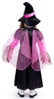 Foto 5 | Foto 5 | Disfraz De Bruja Estadounidense Para Niñas, Color Rosa Y Negro - Venta Internacional.