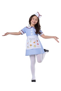 Foto 1 | Foto 1 | Costume Dress Up America Diner Waitress Para Niños, Color Azul - Venta Internacional.