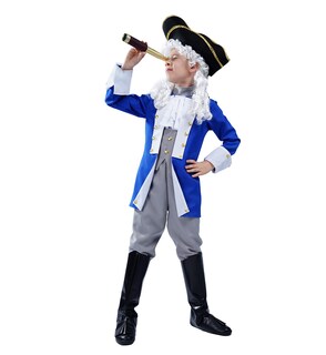 Foto 1 | Foto 1 | Disfraz De American Colonial Patriot Con Sombrero Y Peluca - Venta Internacional.