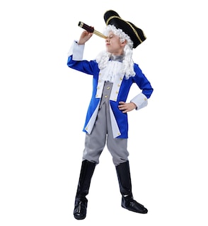 Foto 1 | Foto 1 | Disfraz De American Colonial Patriot Con Sombrero Y Peluca - Venta Internacional.