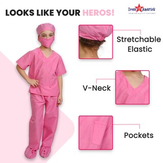 Foto 3 | Foto 3 | Costume Dress Up America Doctor Scrubs Para Niños - Venta Internacional.