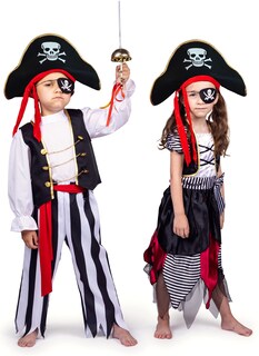 Foto 5 | Foto 5 | Disfraz De Pirata Dress Up America Para Niños Con Blusa, Pantalones Y Más - Venta Internacional.