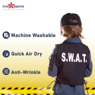 Foto 4 | Foto 4 | Set De Disfraces Para Niños Swat Police Officer Dress Up America - Venta Internacional.