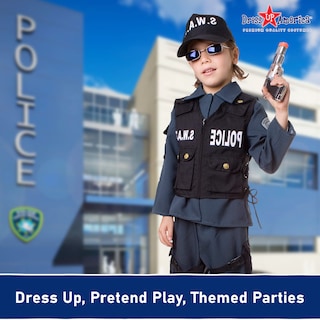 Foto 6 | Foto 6 | Set De Disfraces Para Niños Swat Police Officer Dress Up America - Venta Internacional.