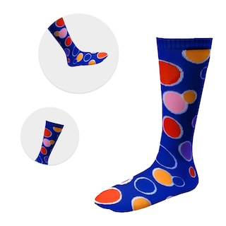 Foto 6 | Foto 6 | Calcetines Hasta La Rodilla Para Disfraz De Dress Up America Para Niños Y Adultos, Lunares Azules - Venta Internacional.