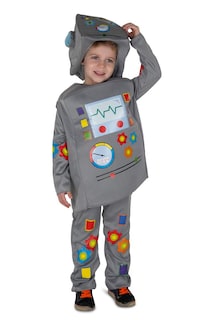 Foto 3 | Foto 3 | Disfraz De Robot Estadounidense Dress Up Para Niños Con Mono, Túnica Y Sombrero - Venta Internacional.