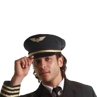 Foto 1 | Foto 1 | Gorro De Piloto Dress Up America Black Airline Captain Para Niños Y Adultos - Venta Internacional.