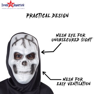 Foto 3 | Foto 3 | Disfraz Dress Up America Grim Reaper Para Halloween Para Niños (m) - Venta Internacional.