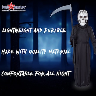 Foto 4 | Foto 4 | Disfraz Dress Up America Grim Reaper Para Halloween Para Niños (m) - Venta Internacional.