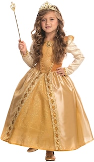 Foto 1 | Foto 1 | Vestido De Gala Dorado Para Niñas, Disfraz De Princesa, De Estados Unidos - Venta Internacional.