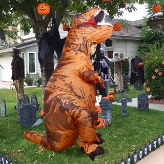 Foto 6 | Foto 6 | Disfraz Inflable De Dinosaurio T-rex Para Niños, Lulu Home, 2 M, Marrón - Venta Internacional.