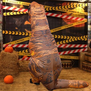 Foto 7 | Foto 7 | Disfraz Inflable De Dinosaurio T-rex Para Niños, Lulu Home, 2 M, Marrón - Venta Internacional.