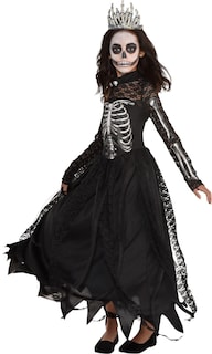 Foto 1 | Foto 1 | Disfraz De Princesa Esqueleto De Amscan Para Niñas Con Vestido Y Corona - Venta Internacional.